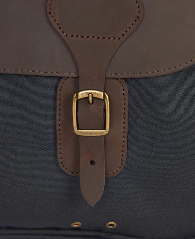 Barbour 8B6RFZ2184 accesorios Armada hombres maletín de cuero encerado