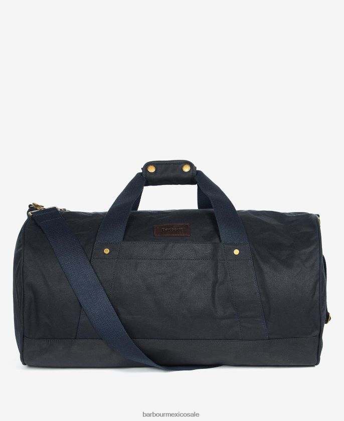 Barbour 8B6RFZ2194 accesorios Armada hombres bolsa de deporte de cera explorer