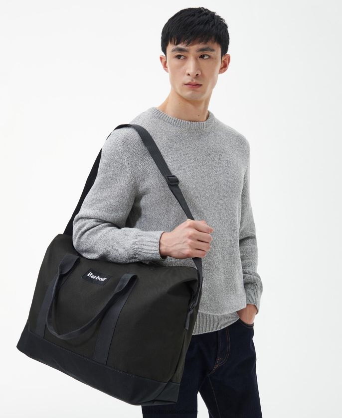Barbour 8B6RFZ2195 accesorios azul marino/oliva hombres bolsa de viaje de lona