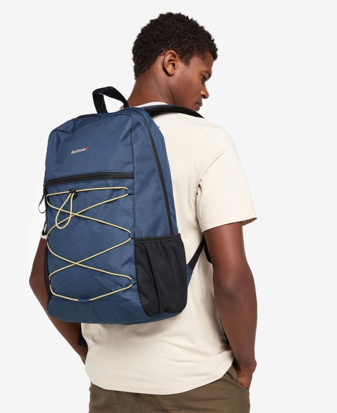 Barbour 8B6RFZ2210 accesorios lago/verde dorado hombres mochila exploradora de lona arwin