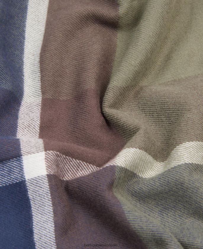 Barbour 8B6RFZ2347 accesorios tartán clásico hombres bufanda walshaw