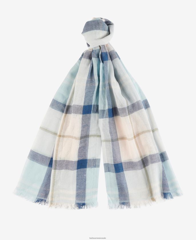 Barbour 8B6RFZ2355 accesorios vestido de piedra de tartán hombres bufanda de cuadros escoceses Welton