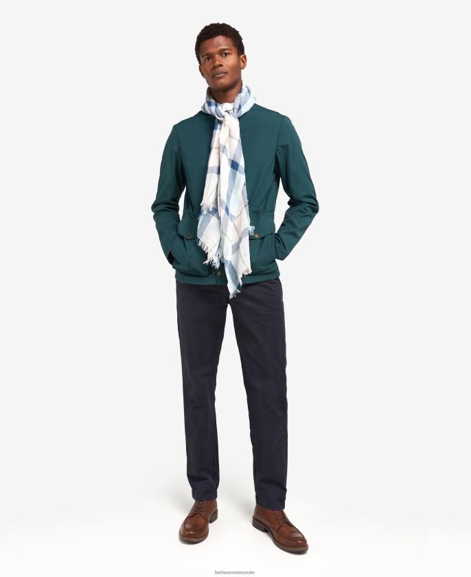 Barbour 8B6RFZ2355 accesorios vestido de piedra de tartán hombres bufanda de cuadros escoceses Welton