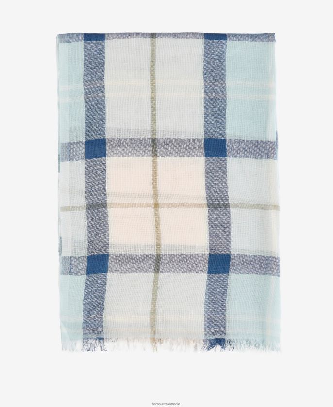 Barbour 8B6RFZ2355 accesorios vestido de piedra de tartán hombres bufanda de cuadros escoceses Welton