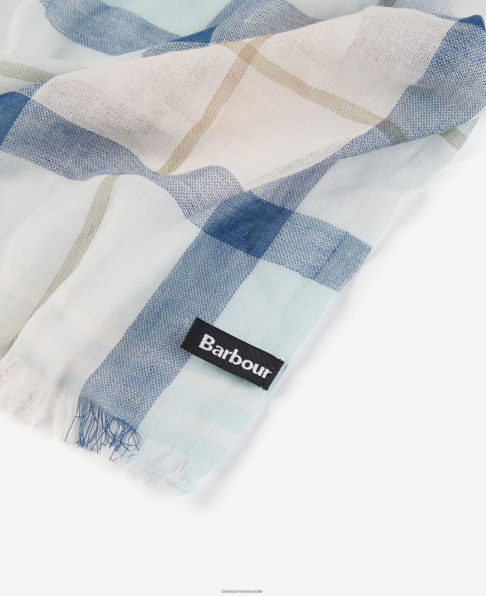Barbour 8B6RFZ2355 accesorios vestido de piedra de tartán hombres bufanda de cuadros escoceses Welton