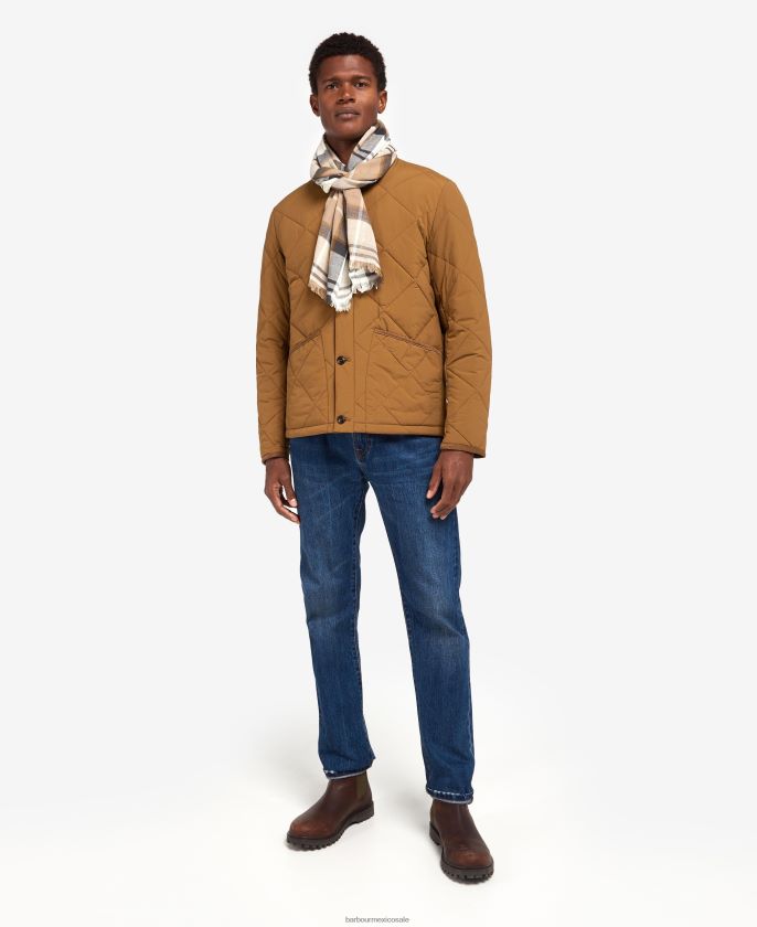 Barbour 8B6RFZ2356 accesorios vestido de piedra de tartán hombres bufanda de cuadros escoceses Welton