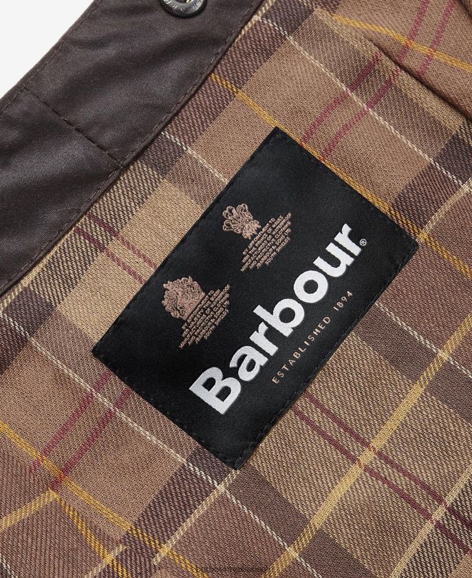 Barbour 8B6RFZ2319 accesorios negro hombres capucha de algodón encerado