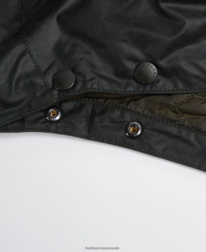 Barbour 8B6RFZ2331 accesorios negro hombres capucha de tormenta de cera