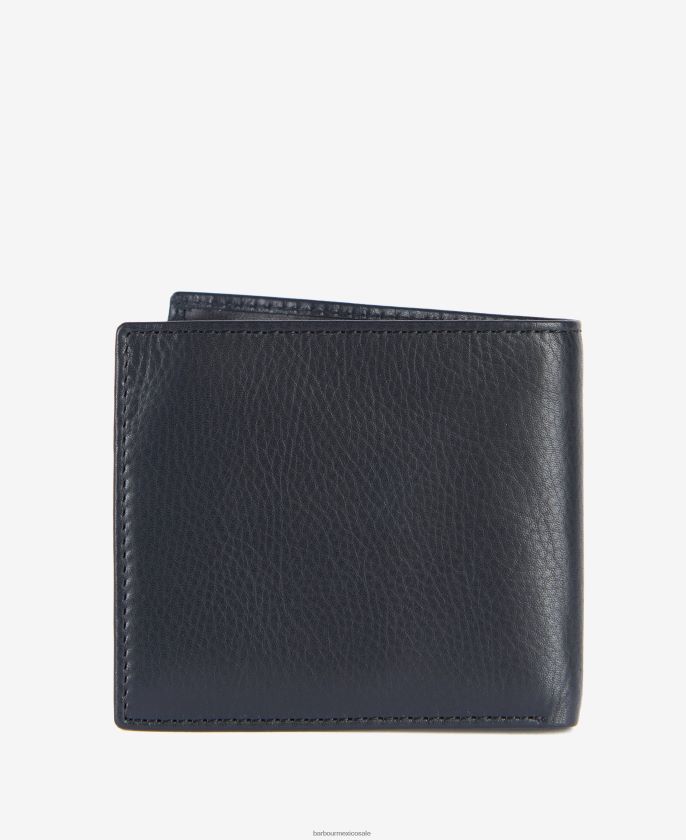 Barbour 8B6RFZ2374 accesorios carbón hombres billetera pequeña colwell
