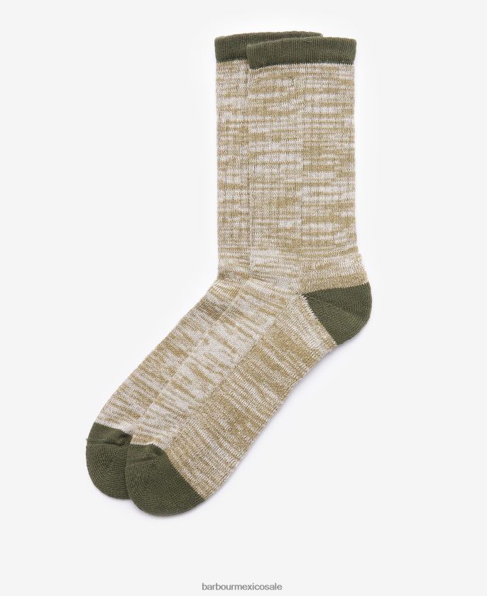 Barbour 8B6RFZ2362 accesorios verde hombres calcetines