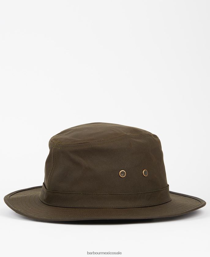 Barbour 8B6RFZ2234 accesorios arena hombres sombrero safari de cera dawson