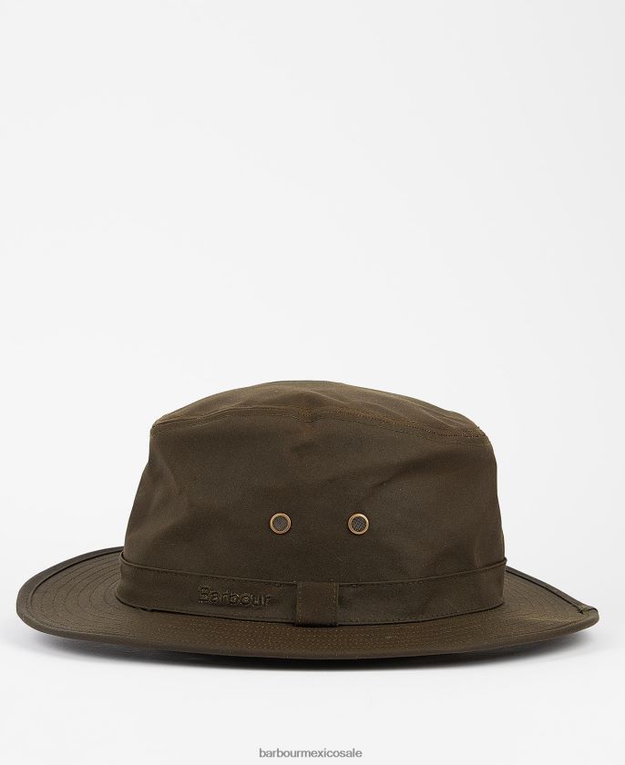Barbour 8B6RFZ2234 accesorios arena hombres sombrero safari de cera dawson