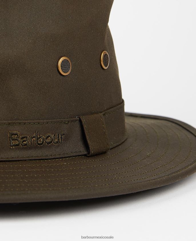 Barbour 8B6RFZ2234 accesorios arena hombres sombrero safari de cera dawson