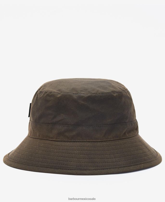 Barbour 8B6RFZ2236 accesorios Armada hombres sombrero de cubo de cera