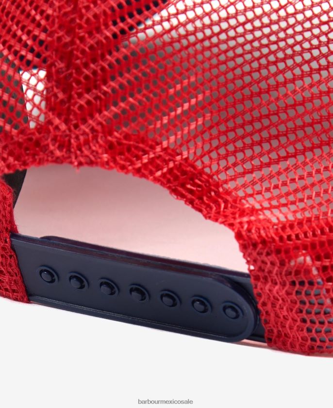 Barbour 8B6RFZ2240 accesorios azul marino/rojo/piedra hombres gorra de camionero steve mcqueen