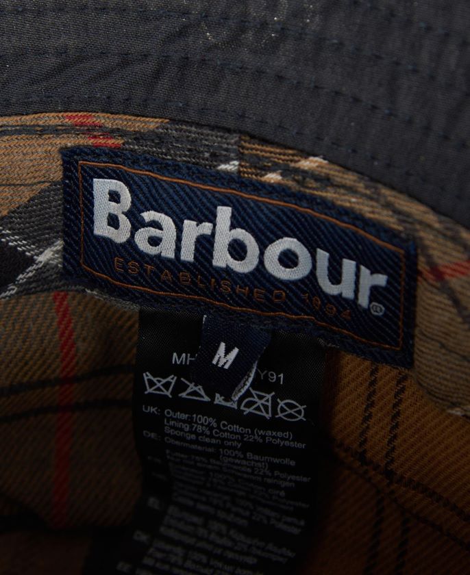 Barbour 8B6RFZ2254 accesorios Armada hombres sombrero de cubo de cera