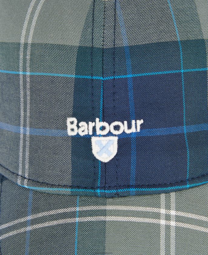 Barbour 8B6RFZ2271 accesorios azul cielo hombres gorra deportiva tartán