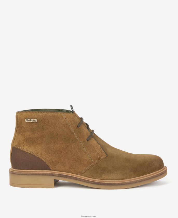 Barbour 8B6RFZ1281 calzado moca hombres botas chukka pelirrojas