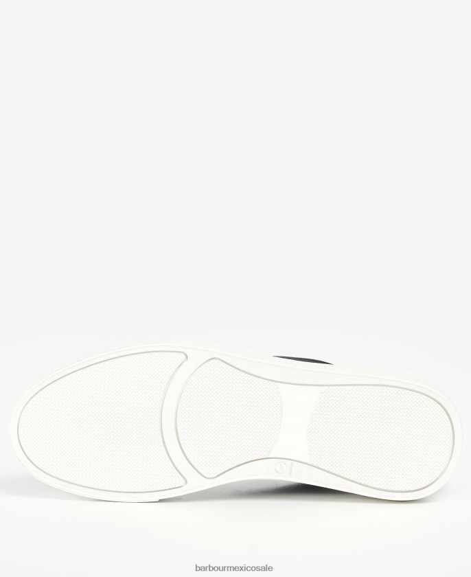 Barbour 8B6RFZ1307 calzado ante azul marino hombres entrenadores lago