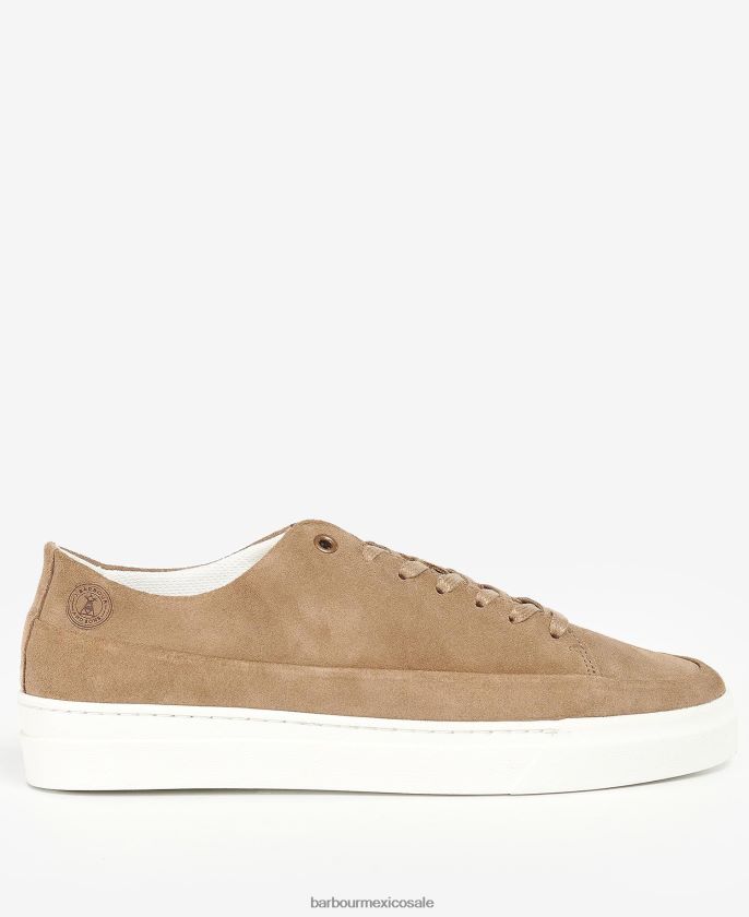 Barbour 8B6RFZ1309 calzado ante azul marino hombres entrenadores lago