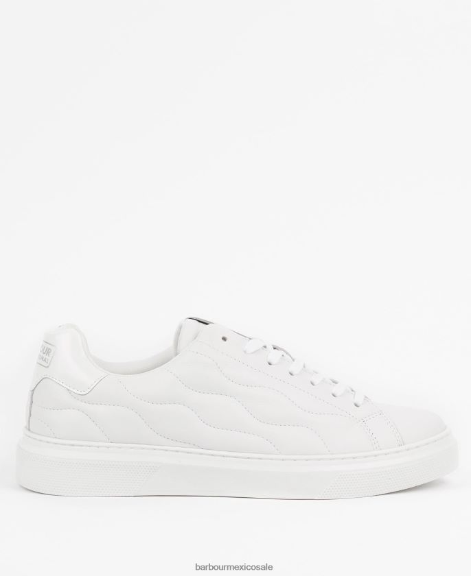 Barbour 8B6RFZ1311 calzado negro hombres entrenadores de glendale