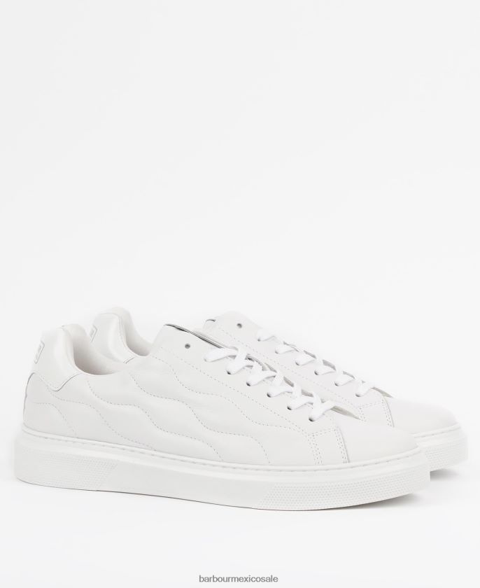 Barbour 8B6RFZ1311 calzado negro hombres entrenadores de glendale