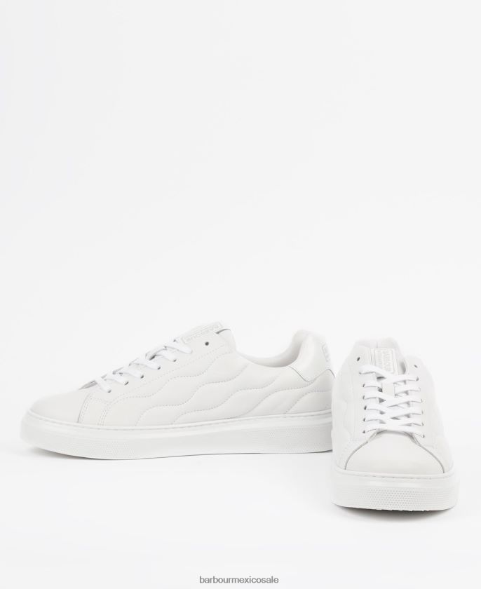 Barbour 8B6RFZ1311 calzado negro hombres entrenadores de glendale