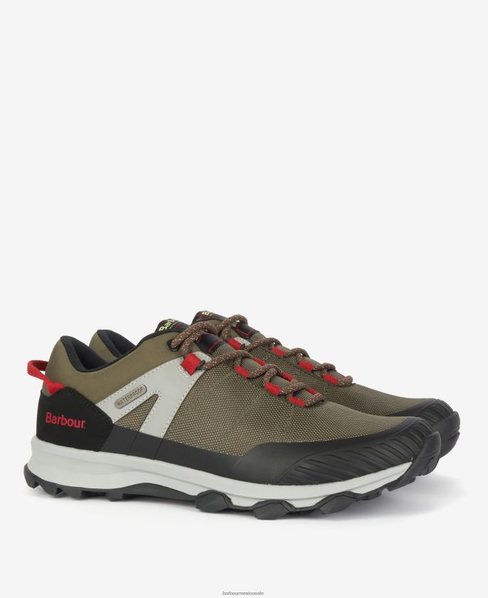 Barbour 8B6RFZ1312 calzado aceituna hombres zapatillas impermeables mendip