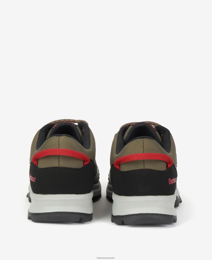 Barbour 8B6RFZ1312 calzado aceituna hombres zapatillas impermeables mendip