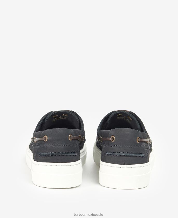 Barbour 8B6RFZ1323 calzado marron oscuro hombres zapatos de contramaestre