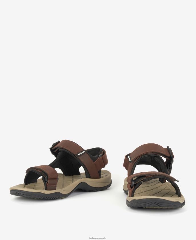 Barbour 8B6RFZ1297 calzado negro clásico hombres sandalias deportivas pendle