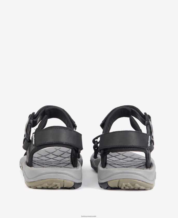 Barbour 8B6RFZ1301 calzado negro clásico hombres sandalias deportivas pendle