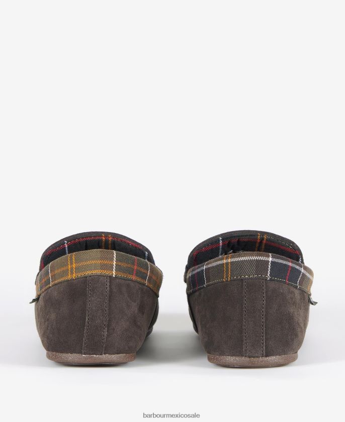 Barbour 8B6RFZ1245 calzado marrón hombres pantuflas porterfield