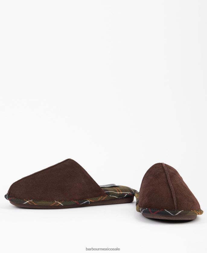 Barbour 8B6RFZ1246 calzado marrón hombres zapatillas foley