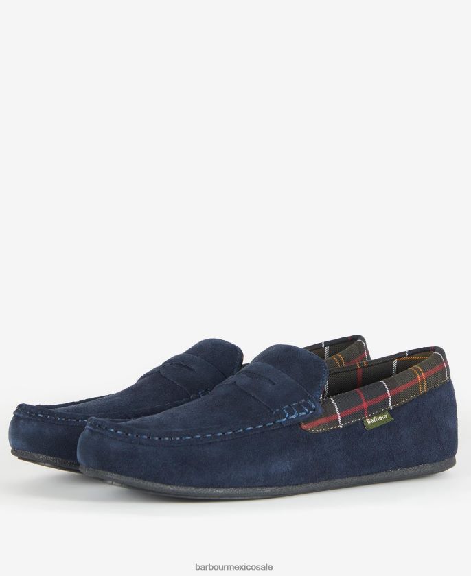 Barbour 8B6RFZ1247 calzado marrón hombres pantuflas porterfield