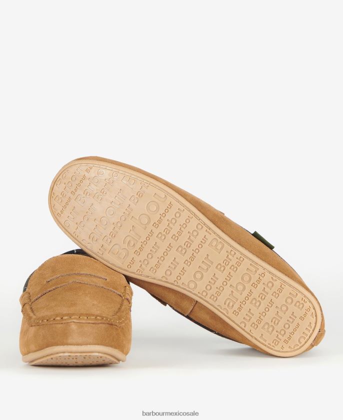 Barbour 8B6RFZ1249 calzado marrón hombres pantuflas porterfield