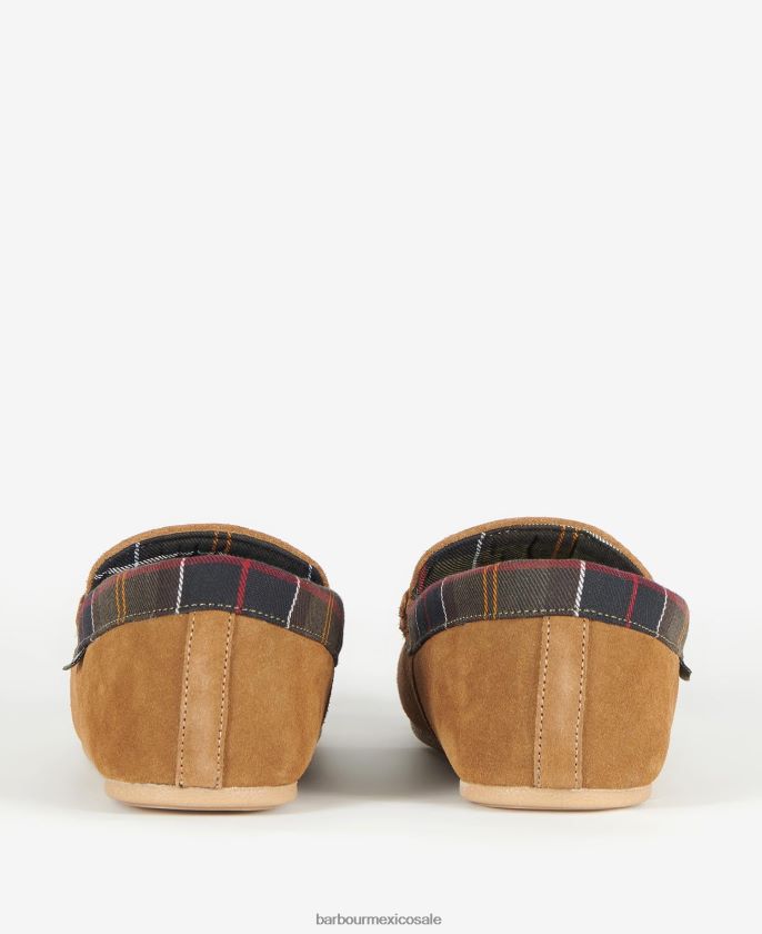 Barbour 8B6RFZ1249 calzado marrón hombres pantuflas porterfield