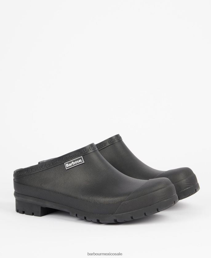 Barbour 8B6RFZ1250 calzado negro hombres zuecos quinn