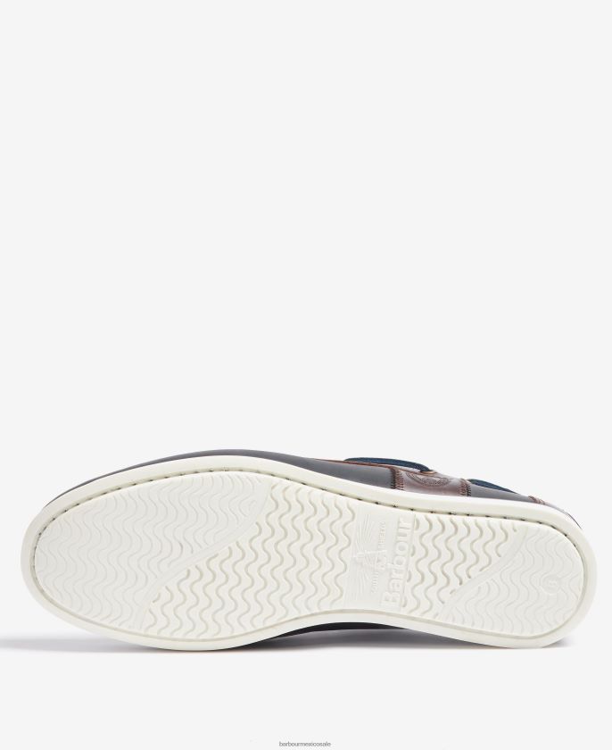 Barbour 8B6RFZ1332 calzado beige clásico hombres zapatos de vela