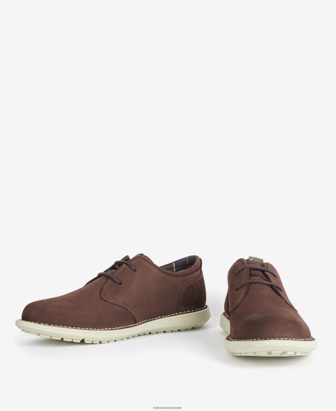 Barbour 8B6RFZ1350 calzado fuerte hombres zapatos derby acer