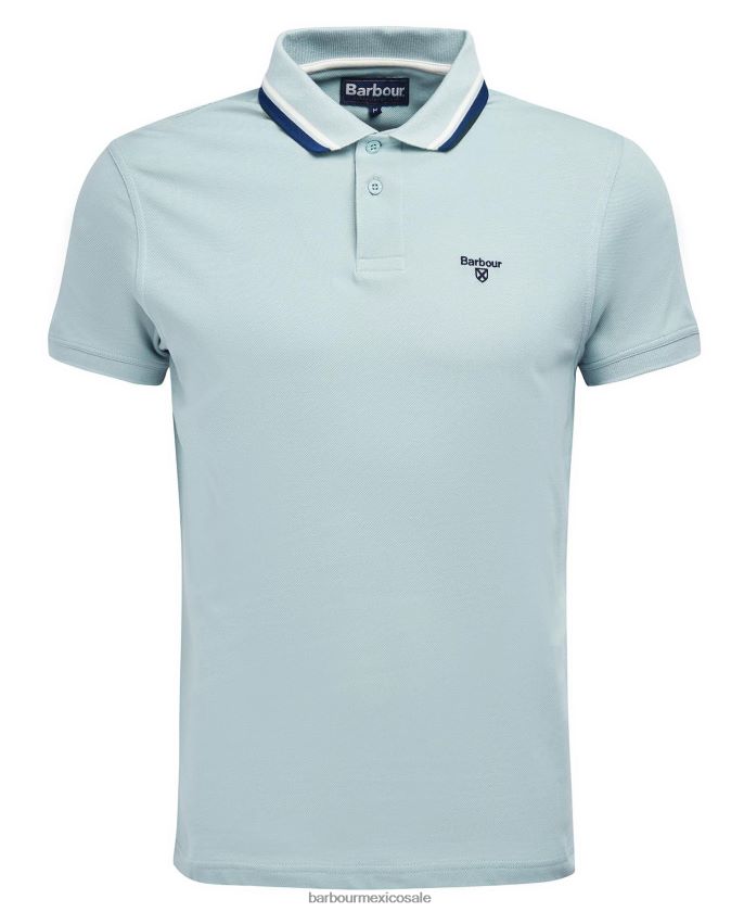 Barbour 8B6RFZ538 ropa aceituna quemada hombres polo de otterburn