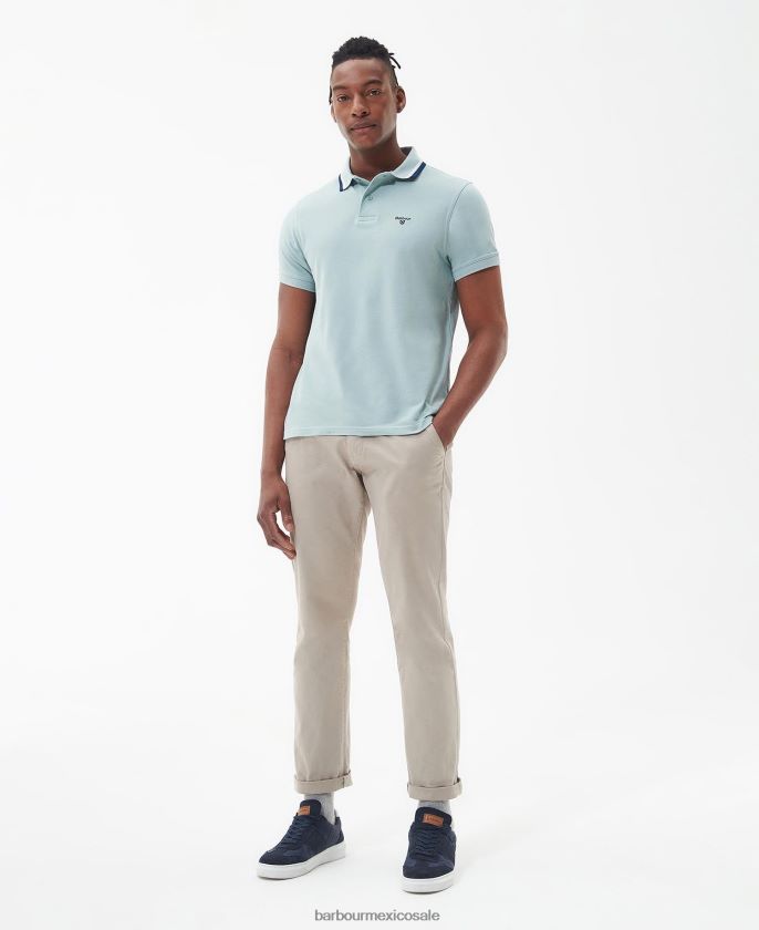 Barbour 8B6RFZ538 ropa aceituna quemada hombres polo de otterburn