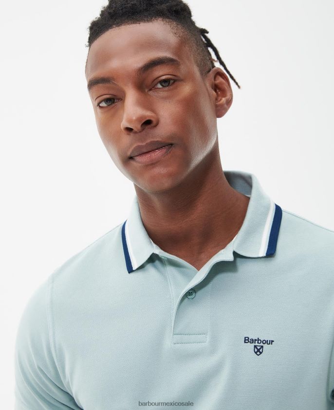 Barbour 8B6RFZ538 ropa aceituna quemada hombres polo de otterburn