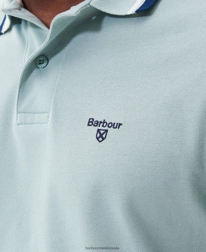 Barbour 8B6RFZ538 ropa aceituna quemada hombres polo de otterburn