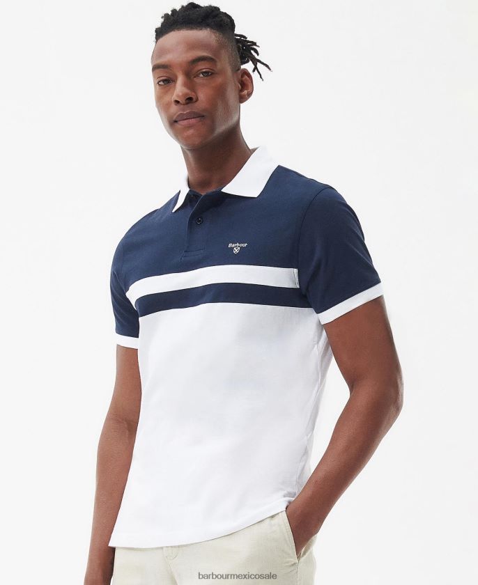 Barbour 8B6RFZ540 ropa aceituna quemada hombres playera tipo polo Bonnington