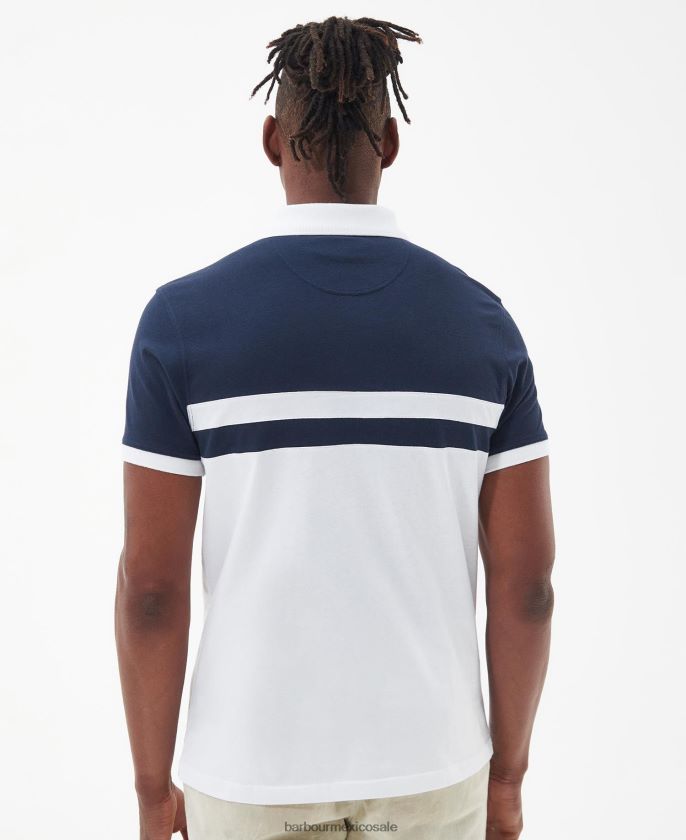 Barbour 8B6RFZ540 ropa aceituna quemada hombres playera tipo polo Bonnington