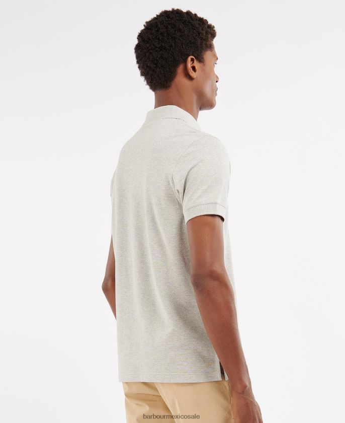 Barbour 8B6RFZ543 ropa aceituna quemada hombres playera tipo polo