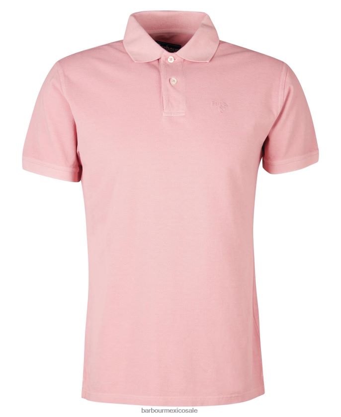 Barbour 8B6RFZ548 ropa sal rosa hombres lavar polo deportivo