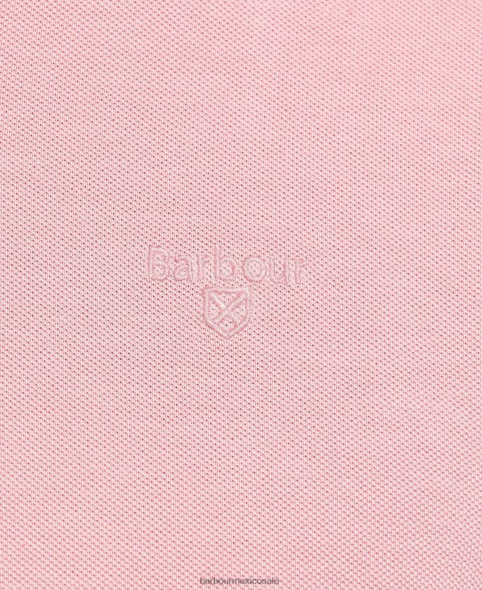 Barbour 8B6RFZ548 ropa sal rosa hombres lavar polo deportivo