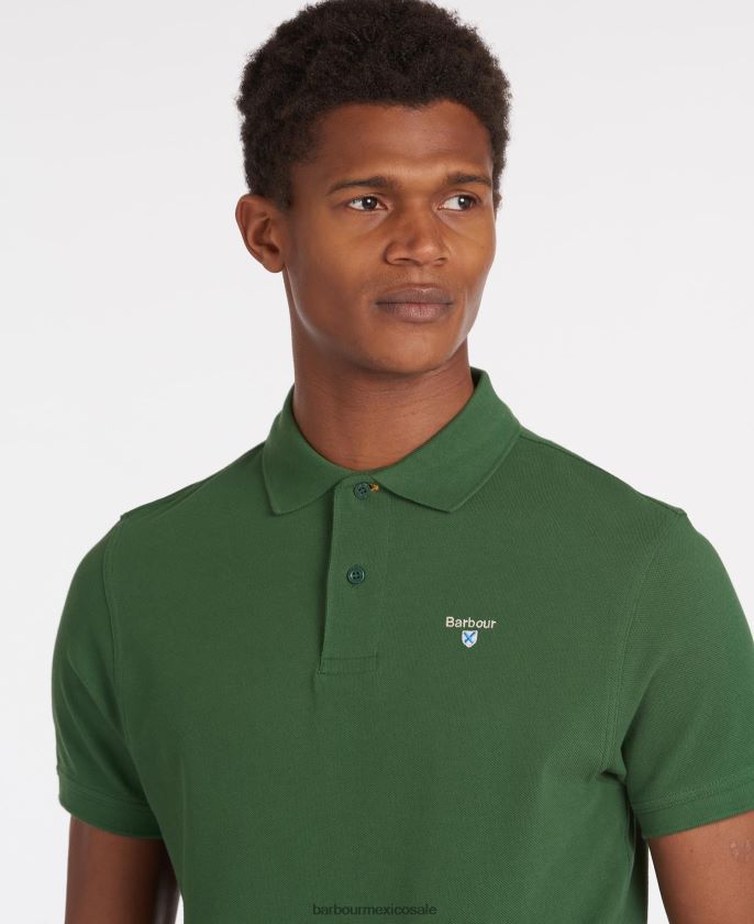 Barbour 8B6RFZ567 ropa azul atlantico hombres polo deportivo